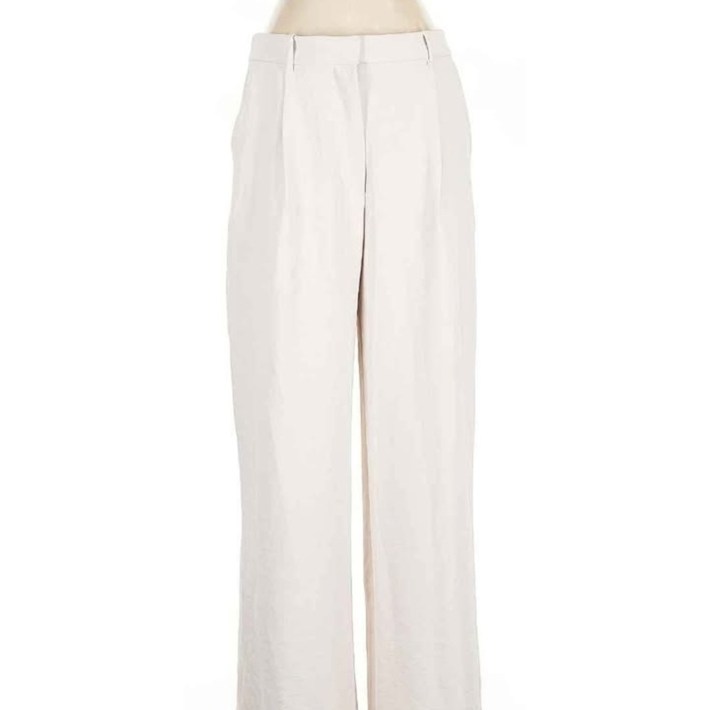 Abercrombie & Fitch Cream Wide Leg Pants